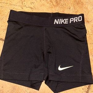 Vintage Nike Pro Shorts Y2K Dri-Fit Black Rare Athletic Shorts